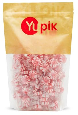 Yupik Red Pinwheel Mints, 2.2 lb (35.2 oz), Gluten-Free, Hard Candies, Individually Wrapped, Refreshing Sweet Minty Flavor, Classic Treat, Delicious Snacks, Ideal for Gifting & Holidays