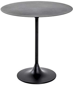 HAKU Beistelltisch rund schwarz Metall runder Sofatisch klein - Maße: H 46 x Ø 45 cm Style: Modern