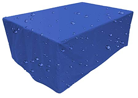 Abdeckung für Gartenmöbel,Alle Größen,Abdeckhaube für Gartenmöbel und für rechteckige Sitzgarnituren,Regenschutz und Staubfest, Anti-UV, Schwerlast 300D -Oxford Gewebe,100x100x100cm-Blau