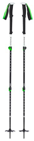Black Diamond Unisex vuxen expedition 3 SKI poler justerbar skidturstav, 100–140 cm