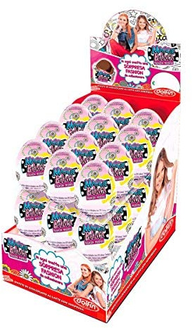 Dolfin Maggie & Bianca Ovetti di cioccolato al latte con sorpresa; espositore 24 ovetti da 20gr ciascuno