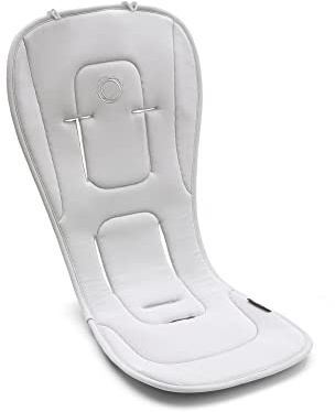 Bugaboo Colchoneta Doble Confort para carritos, Comodidad para todas las estaciones, Ajuste mejorado, Compatible con todos los carritos Bugaboo, Reversible, Malla 3D supersuave, Misty Grey