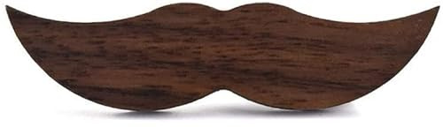 GIVBRO Krawattennadel für Herren, aus Holz, Schnurrbart, Krawattenklammer für Herren, Kleid, Anzug, Hochzeit, Party, Geschenk, Krawattenklammer
