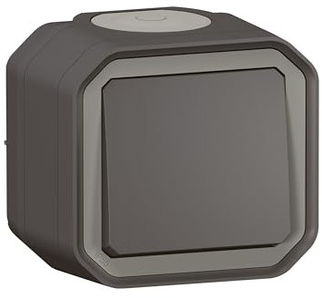 Interrupteur ou va-et-vient LEGRAND étanche Plexo 10AX 250V~ IP55 IK08 - Anthracite