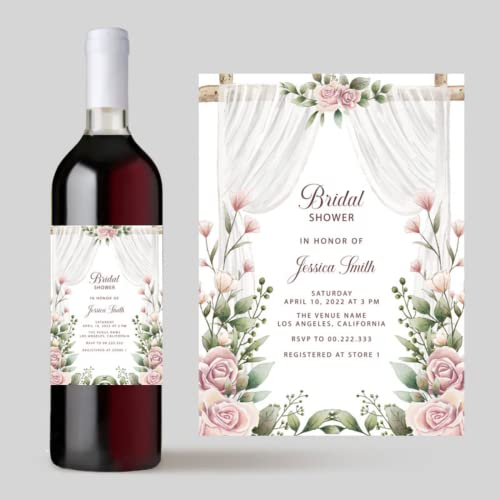 Personalisiertes Weinetikett – Hochzeitswein-Etikett – Wein-Geschenk – individuelles Geschenk, Wein-Etiketten, Feiern-Geschenk. (B-10 Stück)