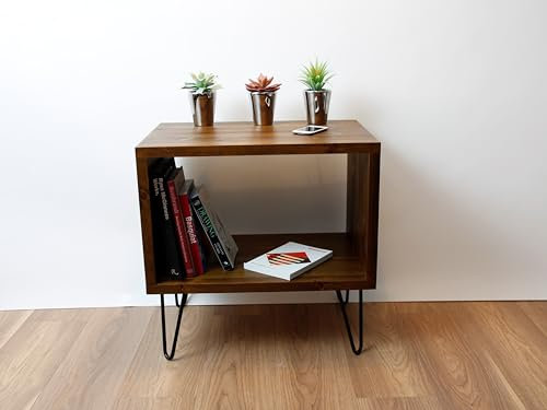 Record Player Stand, Vinyl LP Record Storage, Hifi Rack, Turntable Unit, Vinyl Storage Furniture (70, Yellow)