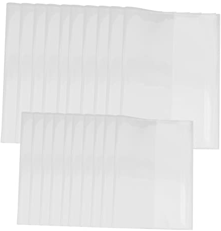 Tofficu 20stücke Transparente Buch Abdeckung Lehrbuch Schutz Hülle Selbstklebend Taschenbuchumschlag Schutzhülle Für Buch Buchumschlag Für Schüler