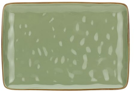 ROSE & TULIPANI Concerto Verde Oliva Vassoio Rettangolare 27 x 19 Cm