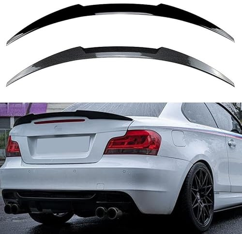 LSPBFB88 Coche Alerón Trasero para BMW 1 Series E82 E88 Coupe 2005-2011, Alerones Spoiler de Techo Trasero Antiarañazos Lip Wing Spoiler Coche Accesorios,Carbon Fiber