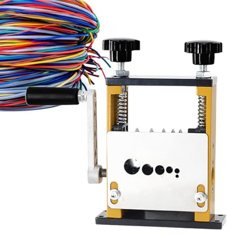 Pelacables de mano - Pelacables - 6 orificios 5 vías Pelacables pelador de cables, máquina pelacables de 0,1-0,6 pulgadas para ingenieros