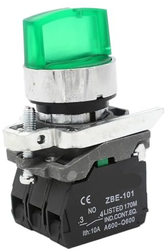 XB4-BK33M3 Interruttore selettore a pulsante 220V LED con maniglia standard