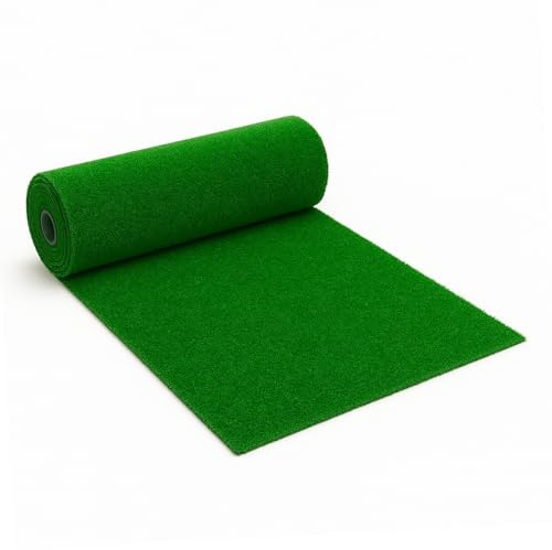 PARAMAISON Prato Sintetico 7 mm Drenante Largo 50 cm, Rotolo Erba Sintetica per Esterno Giardino, Piscina, Balcone | 1x10 mt