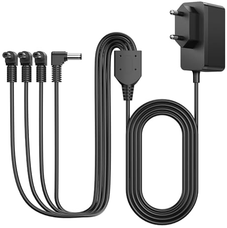 4.5V Weihnachtshaus Beleuchtet Netzadapter Kompatibel mit Lemax Weihnachtsdorf Deko Christmas Village Hedges Poweradapter mit 4 Anschlussmöglichkeiten Zubehör Weihnachtswelt
