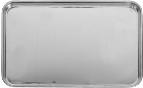 LALADEFIEE Lot De 4 Plateaux à Rôtir Inox Carrés Petit Format 22,7 x 14,7 x 1,2 Cm Acier Inoxydable Résistant Barbecue La Cuisine Maison Repas
