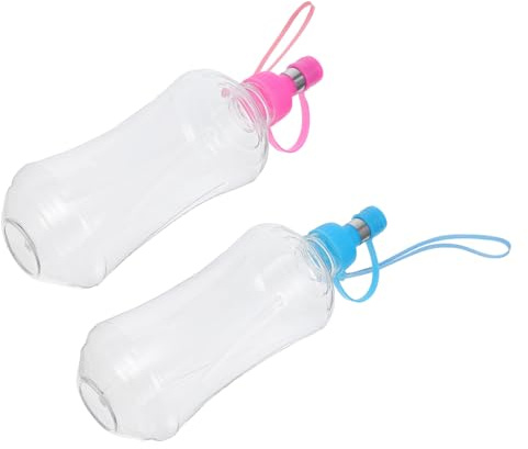 VICASKY 2PCS Portable Pet Water Bottle Dog Cat Rabbit Kettle with Hook for Outdoor Travel and Walking