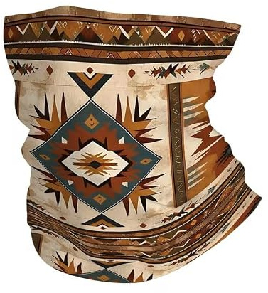 Slangduk etno aztekmönster multifunktionell duk halsduk 50 x 25 cm