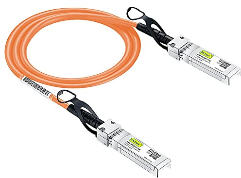 [Orange] 10G SFP+ DAC Kabel 3-Meter(9.8ft), Twinax SFP+ Kabel für Cisco SFP-H10GB-CU3M, Meraki MA-CBL-TA-3M, Ubiquiti UniFi, D-Link, Supermicro, Netgear, Mikrotik, Open Switches