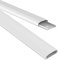 Perfect Kabelkanal Kunststoff mit 1x 40cm, Klebeband als Zubehör, 0,50m, Weiß