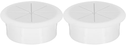sourcing map 2pcs Cable Hose Snap Bushing Grommet Protector 50mm Mount Dia White Plastic Cable Snap Locking Bushing Grommet
