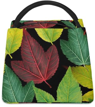 Bedruckte Lunchtasche für Damen und Herren, wiederverwendbare Lunch-Tragetaschen, isolierte Lunchbox, große Kapazität, Lunch-Behälter für Arbeit, Büro, Picknick, Reisen
