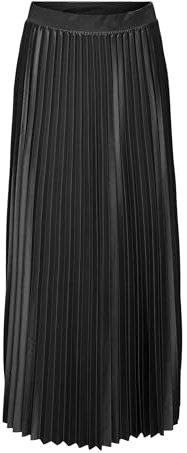 Onlkolter JRS Jupe Longue plissée, Noir, M