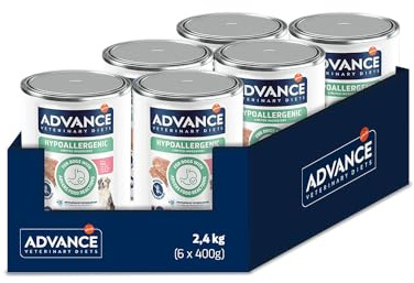 Advance Diets Nassfutter für Hunde – hypoallergen mit Schwein – 6 Packungen à 400 g