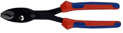 LUMITERRA Pince coupante latérale robuste chromée 205 mm Pince à vis coulissante multifonctionnelle, réglage fin par simple pression d'un bouton, cinq niveaux réglables de 4 à 22 mm, protection contre