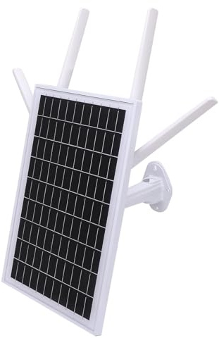 AUNMAS Enrutador Moderno 4G LTE con Energía Solar IP66 Router WiFi WiFi Al Aire Libre a Prueba de Agua para Cámara de Seguridad de RV, Solar Modem Conecta (US)