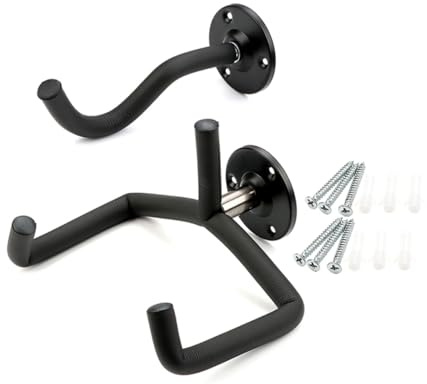 POPETPOP Soporte para Guitarra Colgador de Pared Short Soporte de Pared Ukelele para Guardar Instrumentos Estudio o Sala de Ensayo