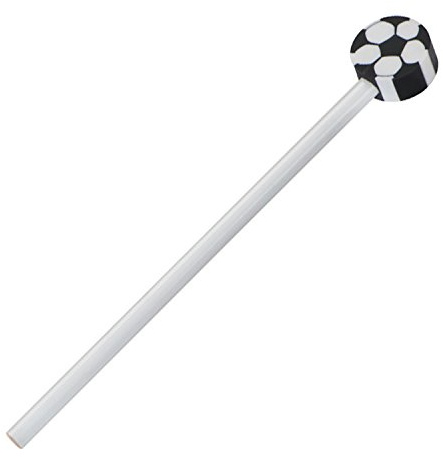 10 Bleistifte / HB / mit Motiv Radierer Fußball