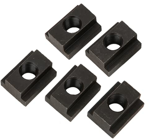 Dadi scanalati M12 T, 45 dadi scanalati a T in acciaio ad alta resistenza 5 pezzi multiuso per tavoli per macchine utensili