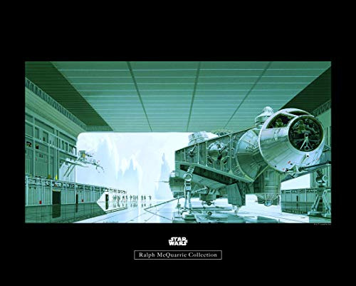 Komar Wandbild | Star Wars Classic RMQ Hangar Shuttle | Kinderzimmer, Jugendzimmer, Dekoration, Kunstdruck | ohne Rahmen | WB141-50x40 | Größe: 50 x 40 cm (Breite x Höhe)