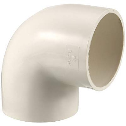 PVC Pipe Fitting 75 mm Slip Socket 90 Grad Winkelverbinder weiß 5 Stück