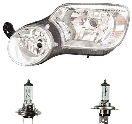 EISENFELS Bundle Set 70778680 Scheinwerfer links + Leuchtmittel H7 Classic + H4 Classic kompatibel mit Yeti 5L