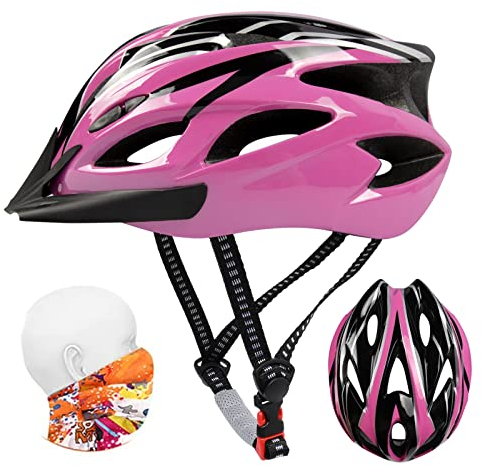 ioutdoor Fahrradhelm für Mountainbike, Erwachsene, Mountainbike-Helme Damen, mit Visier, Größe verstellbar, 56-62 cm, groß, leicht, 18 Lüftungsschlitze, Fahrrad, Herren, Kinder von 8-12 Jahren