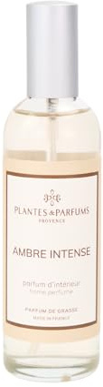 Parfum d’Intérieur Ambre Intense - 100ml - Spray d’Ambiance Ambré et Musqué - Fabriqué en Provence - 95% d’ingrédients d’Origine Naturelle - Parfums de Grasse