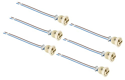 PATIKIL G9 Steckdose 6Pack Keramik Lampenhalter Anschluss Beleuchtung Ersatz mit 140mm