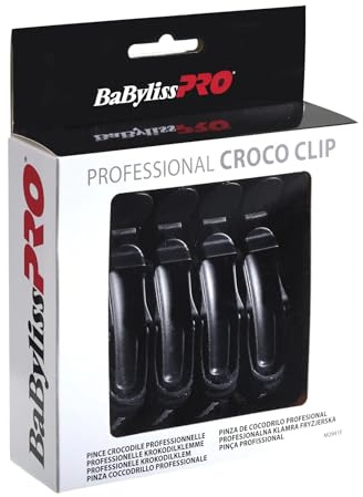 Babyliss Pro Croco Clips, professionelle Haarklammern, spezielle Doppelscharniere, hergestellt aus strapazierfähigem, chemikalienbeständigem Kunststoff, der zum Stylen, Beleuchten oder Färben