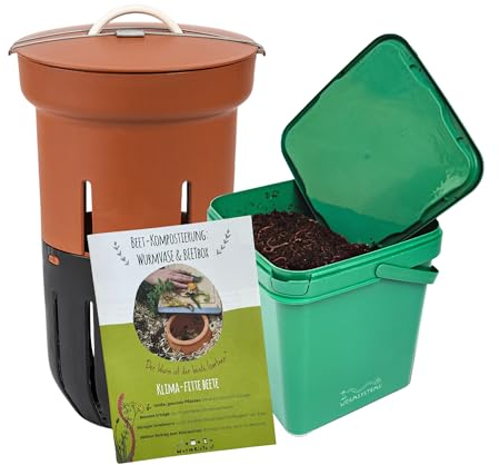 Beetkomposter Wurmvase XL (12L) inkl. Kompostwürmer Starterset