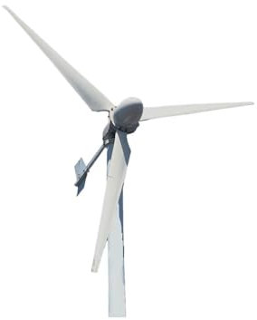 ARTGOS Turbina aerogeneradora de 5KW, 24V, 48V, 96V, generadores de alternador de Molinos de Viento, energía Alternativa for el hogar Kit De Generador EóLico (Color : Bianco, Size : 24V)
