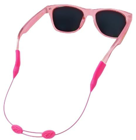 Pilotfish Kinderbrillen-Bügel, kein Schwanz, verstellbarer Brillenhalter, Sonnenbrillen-Brillenband für Jungen und Mädchen (Magenta)
