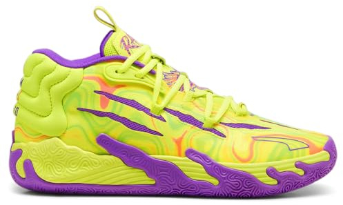 PUMA Mb.03 Spark 37989801 - Scarpe da basket da donna, scarpe da ginnastica da interno, colore: giallo, taglia 43