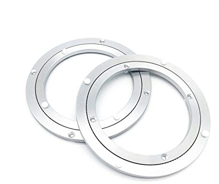 FGDIUCVN Plattenspieler-Lager aus Aluminiumlegierung, robuster drehbarer Plattenspieler, Lazy Rotating Bearing Plattenspieler, runder Esstisch, Glatte Drehplatten-Hardware (Größe: 60 cm/24