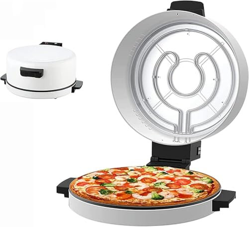 CASEGO Pizza-Maker, 2000 W elektrischer Pizzaofen mit Temperaturregelung, hohe Temperatur für schnelles Braten/Antihaftbeschichtung, für Haushalt, Küche