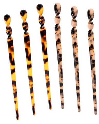 MUSISALY 6pezzi Bacchette Per Capelli Da Donna Decorative e Vintage Bastoncini Cinesi Per Capelli Lunghi Resistenti e Utili Per Vari Eventi