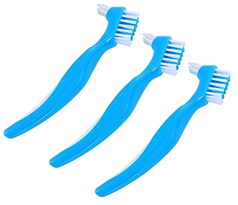 Mikikit 6piezas Cepillo Dentaduras Postizas Doble Cara Unidades Con Cerdas Suaves Limpieza Eficaz Cuidado Dental Para Uso Casa