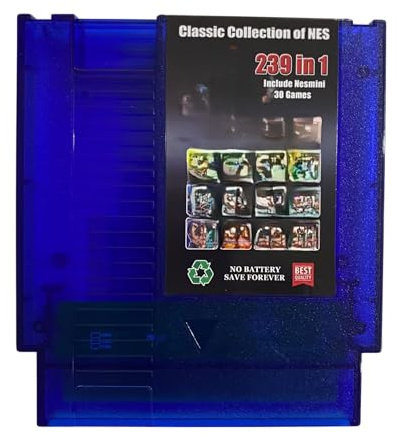 Super Cartridge 239 in 1 Multi Game Cartridge for NES 8bit Video Game Consoles
