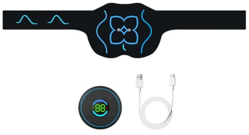 Uxsjakjsd Hüftmuskelstimulator Elektrischer Hüfttrainer Muskelaufbaumassage EMS Trainingsgürtel Gesäß-Trainingsgürtel S57