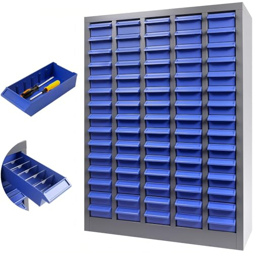 Schubladenschrank für Hardware-Organisation – 100 Schubladen, Werkzeugaufbewahrung mit ABS-Material für Werkstatt und Bürobedarf