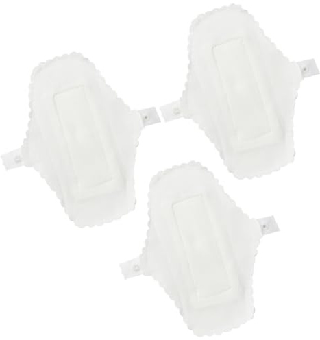 Yardenfun 3 pezzi Assorbenti Mestruali in Lavabili Riutilizzabili Fodera Interna per Mutandine con Bottone Protezione Comfort Donna in Viaggio